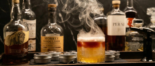 Rețetă cocktail: New York Sour afumat - Cu afumătorul de Whiskey - Smoking Spirit