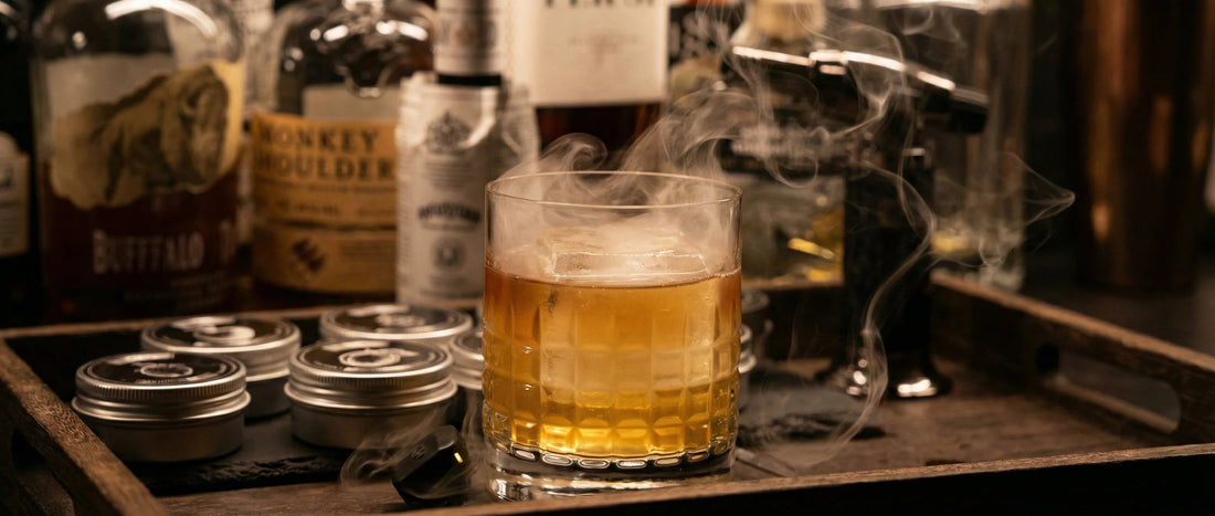 Rețetă cocktail: Penicillin afumat - Cu afumătorul de cocktail - Smoking Spirit