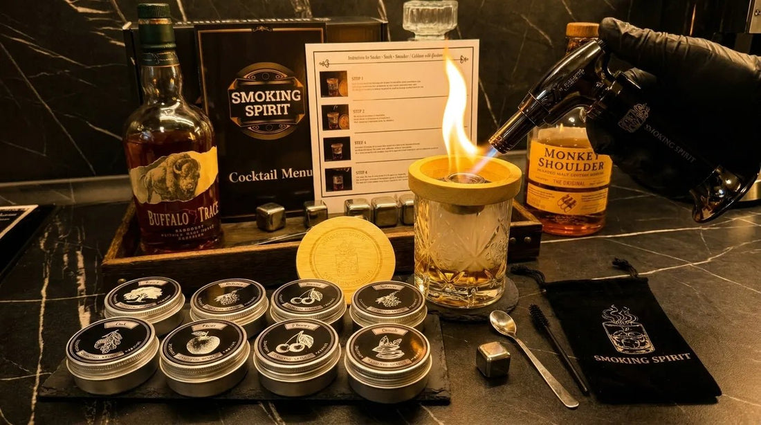 Prezentarea setului whiskey smoker în fața invitaților în 5 pași - Smoking Spirit